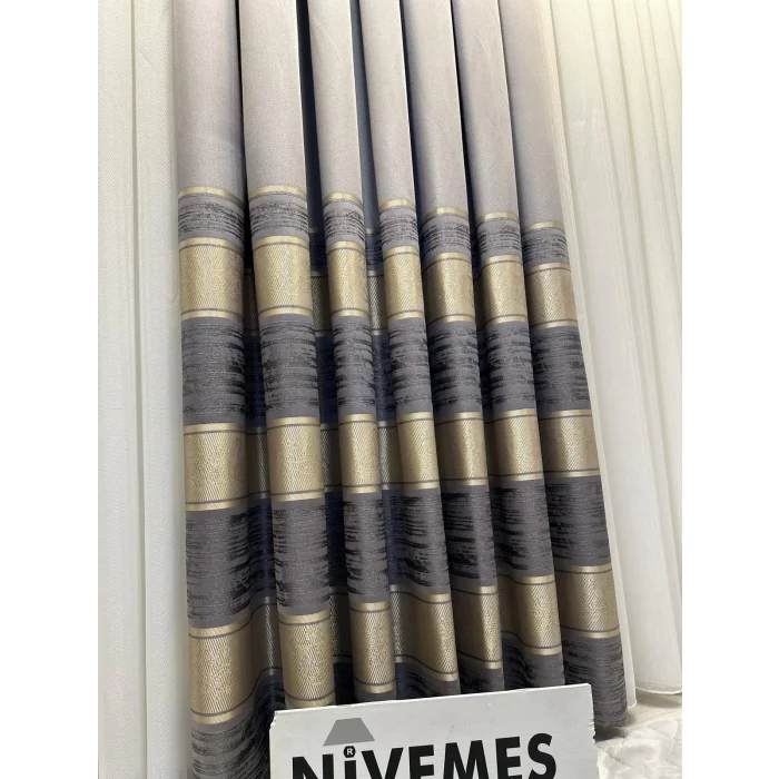 Calidad, elegancia. cortina gris elegante