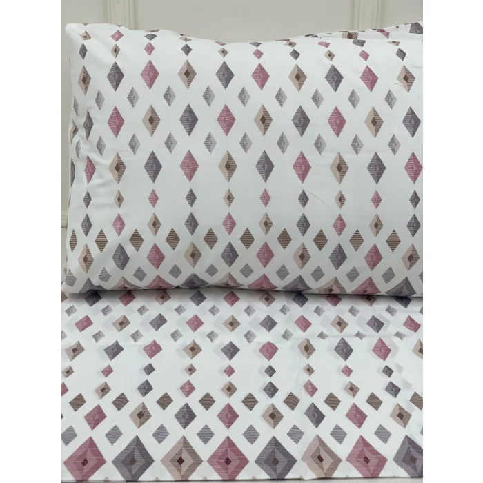 NİVEMESHOME DÖRTGEN MODEL DESENLİ 2 Lİ YASTIK KILIFI KAPAKLI 50X70