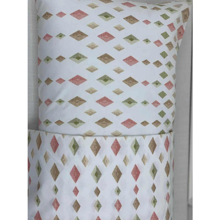 FUNDA DE ALMOHADA CUADRADA DE 2 PIEZAS CON ESTAMPADO DE MODELO DE NÍVEMESHOME CON TAPA DE 50X70