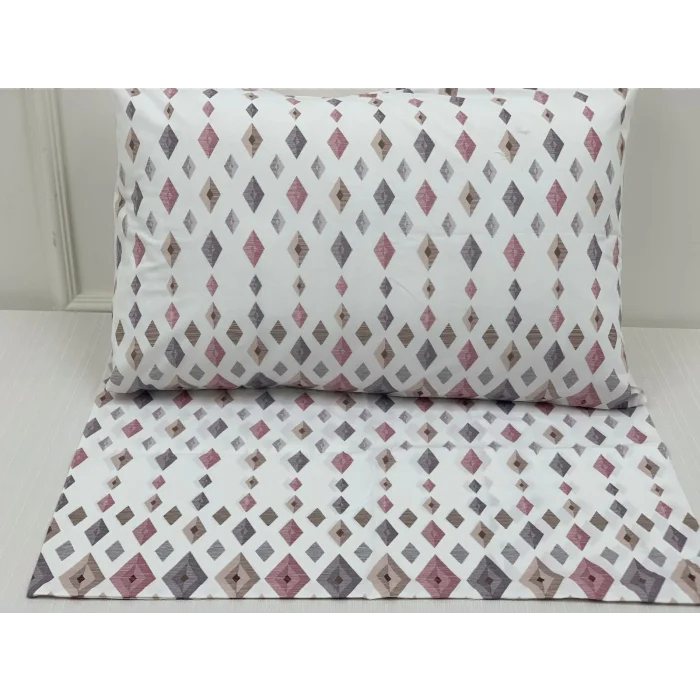 NİVEMESHOME DÖRTGEN MODEL DESENLİ 2 Lİ YASTIK KILIFI KAPAKLI 50X70