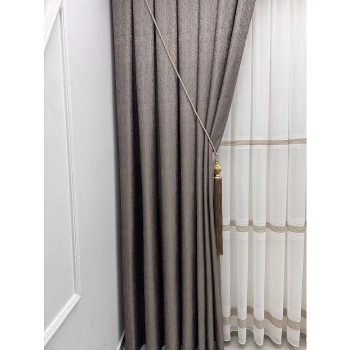 NİVEMESHOME ELİS TOPO DE CORTINA DE INTERIOR 1/3 GRUESA CORTINA PLISADA APM