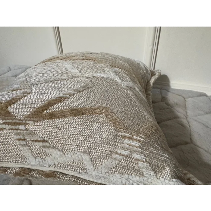 NİVEMESHOME FIBER FILLED CUSHION 45X45 MATEO 63-01 CREAM-COFFEE