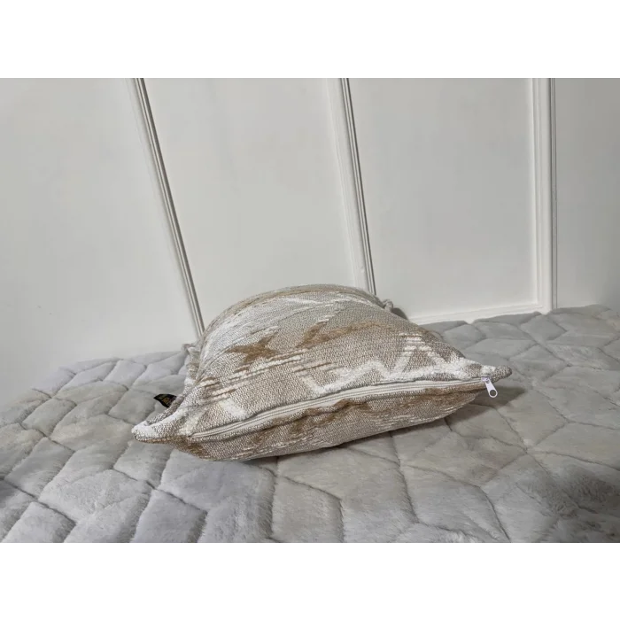 NİVEMESHOME FIBER FILLED CUSHION 45X45 MATEO 63-01 CREAM-COFFEE