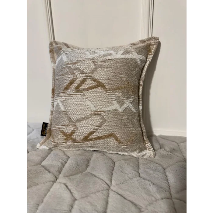 NİVEMESHOME FIBER FILLED CUSHION 45X45 MATEO 63-01 CREAM-COFFEE