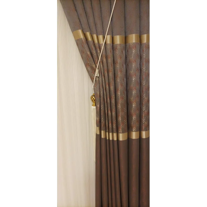 NİVEMESHOME ENOLA CINNAMON GOLD 1/3 THICK PILE CURTAIN SHEET