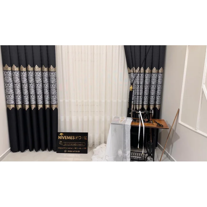 NİVEMESHOME EYMES 1/3 SIK PİLELİ TÜL PERDE APM