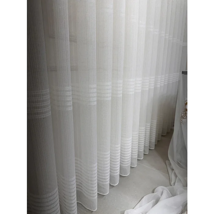 NİVEMESHOME EYMES 1/3 SIK PİLELİ TÜL PERDE APM