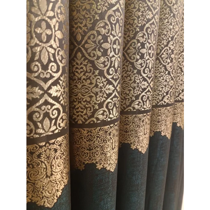 NİVEMESHOME FJ631749 V-2537 ARORA GREEN 1/3 PLEATED VOILE CURTAIN APM