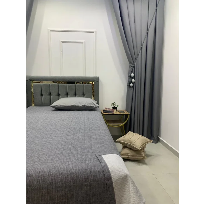 NİVEMESHOME رمادي 160x230 شرشف فردي