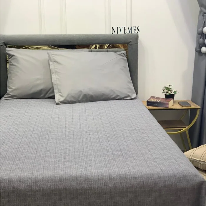NİVEMESHOME رمادي 160x230 شرشف فردي