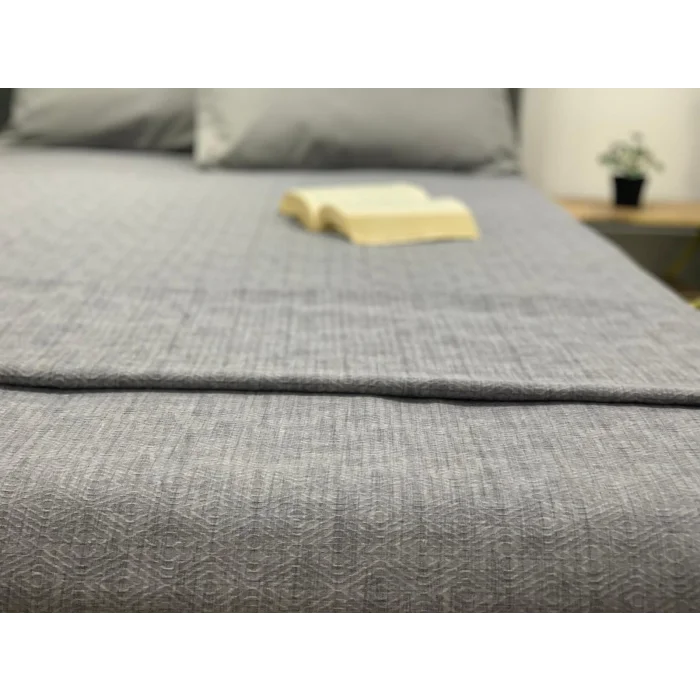 NİVEMESHOME رمادي 160x230 شرشف فردي