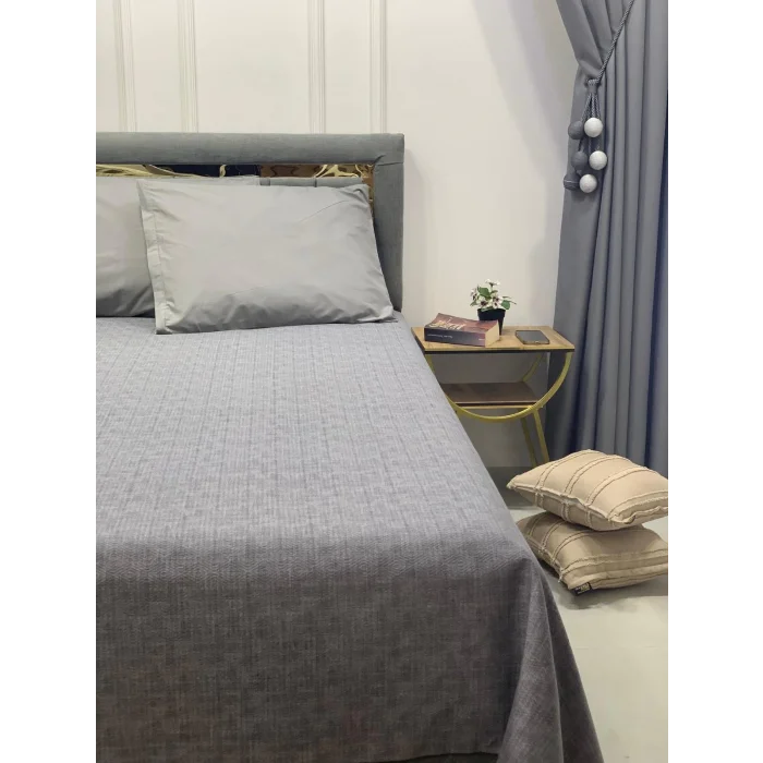 NİVEMESHOME رمادي 160x230 شرشف فردي