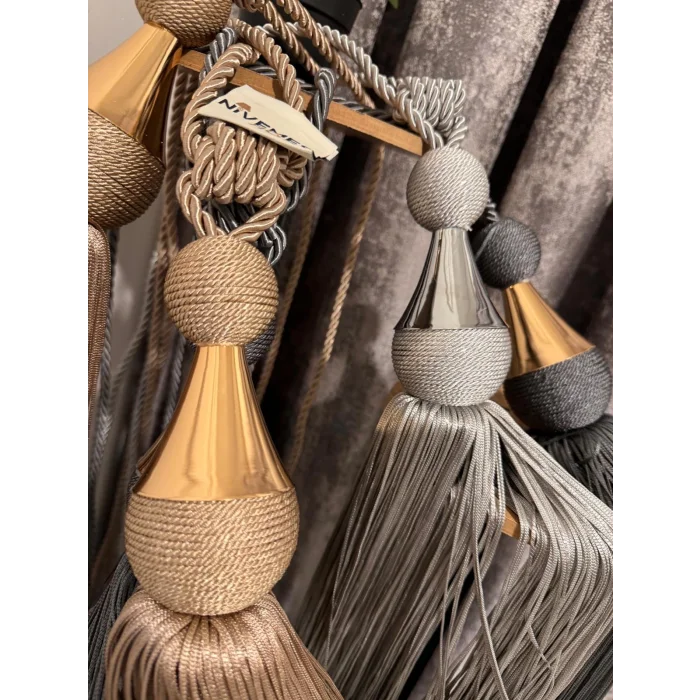 NİVEMESHOME grigio guarnito di argento nuovo modello soffitto raccoglitore bracciolone