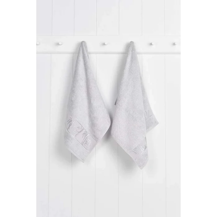 NİVEMESHOME منشفة وجه رمادية GRİ YÜZ HAVLUSU NURPAK