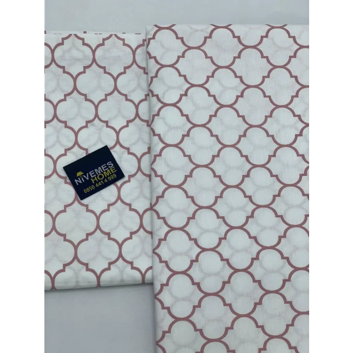 NİVEMESHOME ROSA SECA FUNDAS DE COJÍN GEOMÉTRICAS CON CIERRE DE 2 PIEZAS 50X70