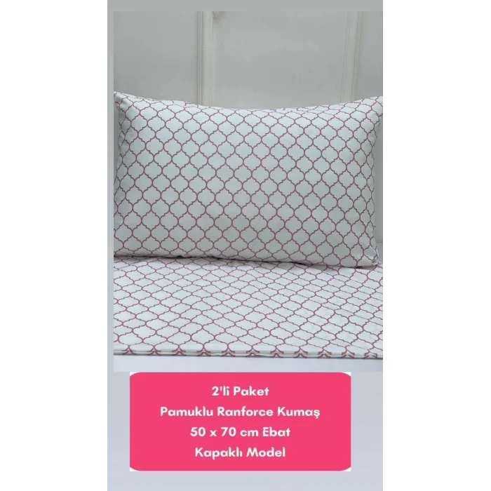 NİVEMESHOME ROSA SECA FUNDAS DE COJÍN GEOMÉTRICAS CON CIERRE DE 2 PIEZAS 50X70