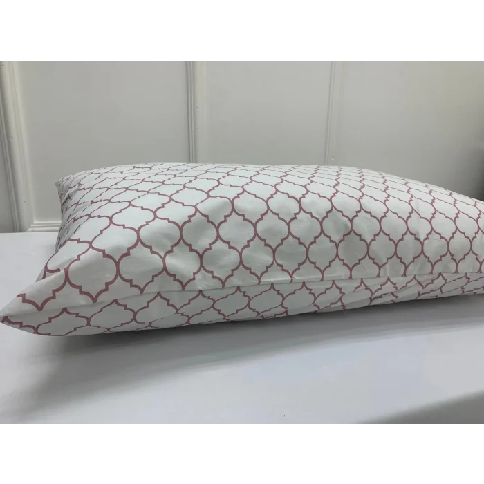 NİVEMESHOME ROSA SECA FUNDAS DE COJÍN GEOMÉTRICAS CON CIERRE DE 2 PIEZAS 50X70