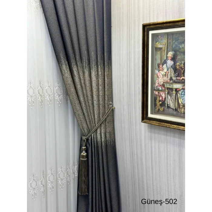 NİVEMESHOME GÜNEŞ FT632121 AZUL MARINO V-502 1/3 PLISADA CORTINA ENROLLABLE APM