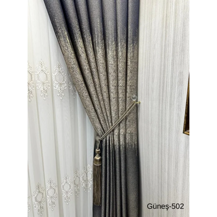 NİVEMESHOME GÜNEŞ FT632121 AZUL MARINO V-502 1/3 PLISADA CORTINA ENROLLABLE APM