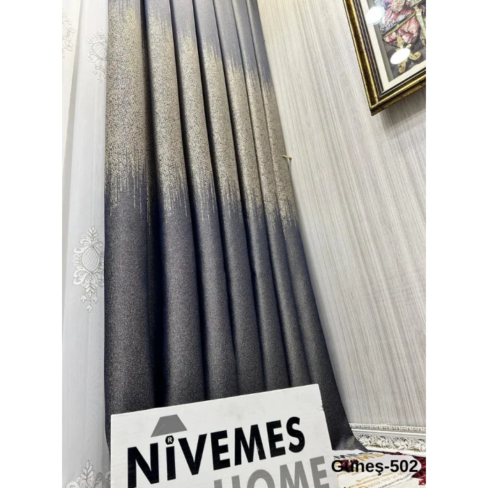 NİVEMESHOME GÜNEŞ FT632121 AZUL MARINO V-502 1/3 PLISADA CORTINA ENROLLABLE APM