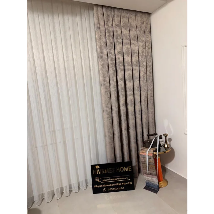 NİVEMESHOME ESTAMBUL V-5304 1/3 CORTINAS ENROLLABLES DE TEJIDO GRUESO APM