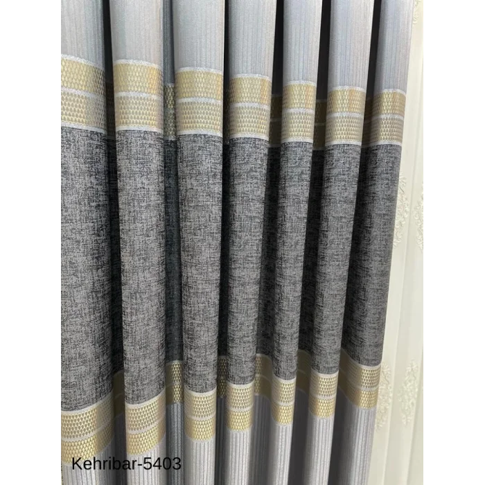 NİVEMESHOME KEHRİBAR FT614162 GRİ V-5403 PANEL CURTAIN 1/3 DENSE PILE CURTAIN APM