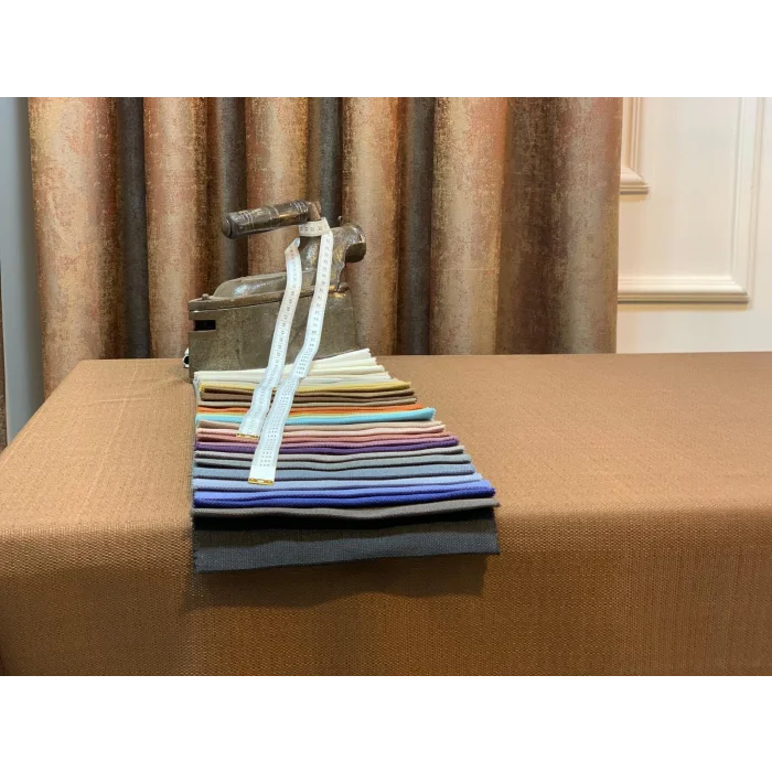 NIVEMESHOME MANTEL DE MESA DE LINO DE MODA KAHVE APM