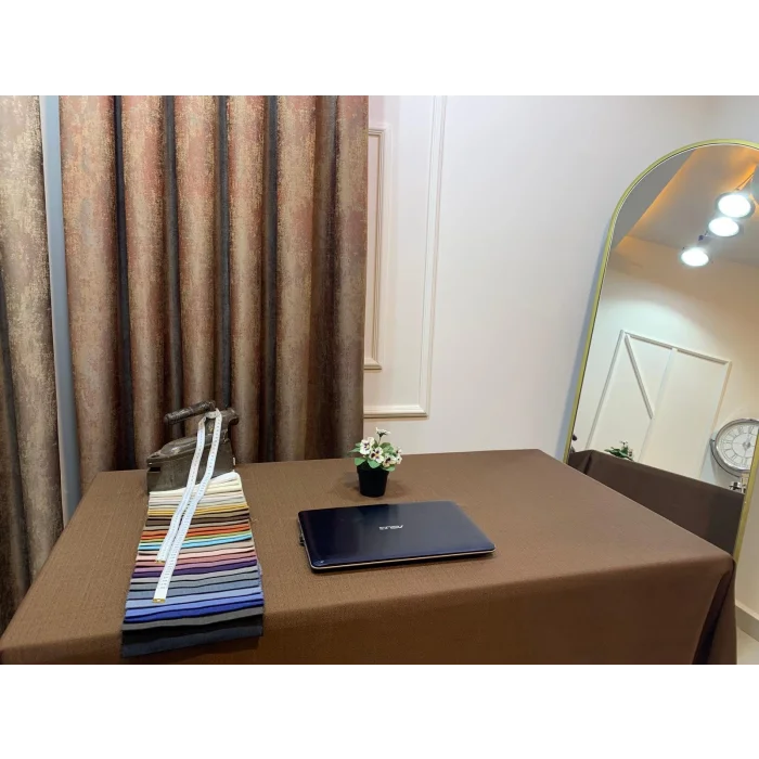 NIVEMESHOME MANTEL DE MESA DE LINO DE MODA KAHVE APM