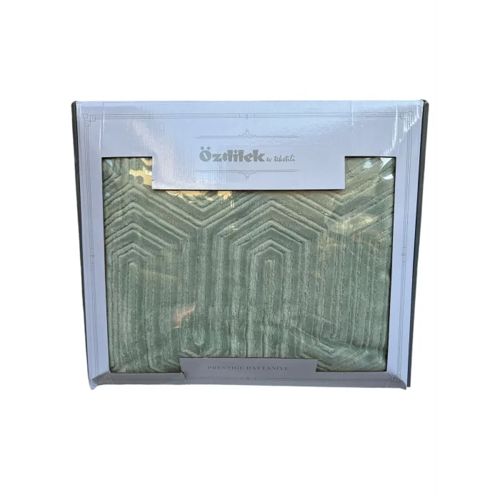 نصيحة المنزل بطانية فاخرة مزدوجة الأخضر الداكن لشخصين من أوزديليك