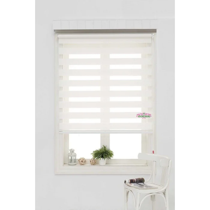 NİVEMESHOME CREAM BAMBOO ZEBRA CORTINA