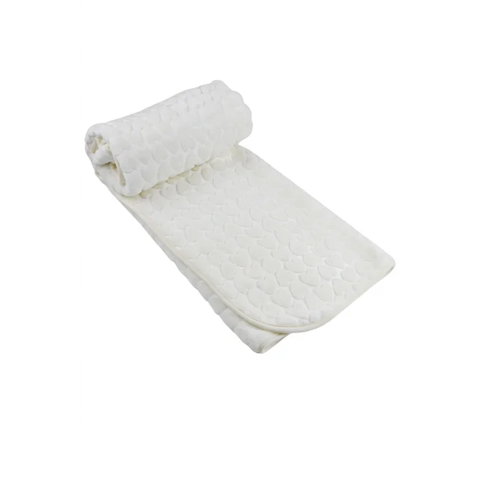 NİVEMESHOME CREAM HEARTED 100X120 BABY BLANKET MERINO