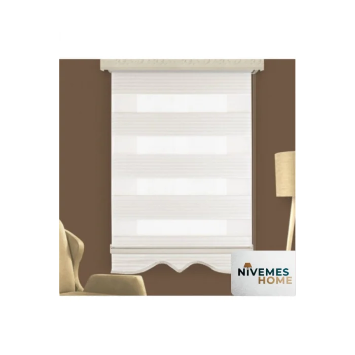 NİVEMESHOME CREMA PLISADO CORTINA ZEBRA