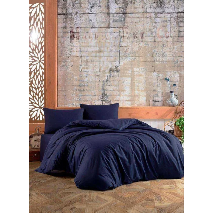 SET Lenzuola matrimoniali NAVY NIVEMESHOME in 100% cotone