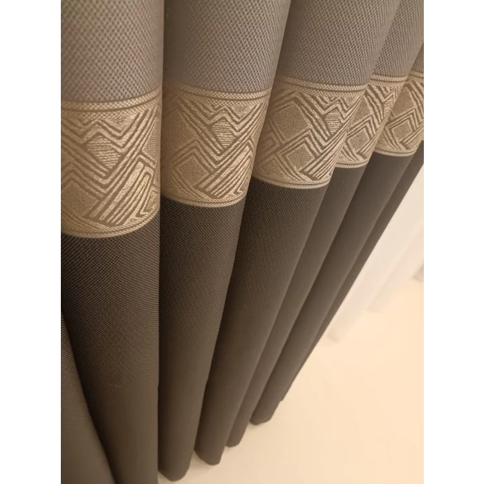 NİVEMESHOME MARİLYA GRAY/GOLD 1/3 DENSE PILE BACKDROP CURTAIN