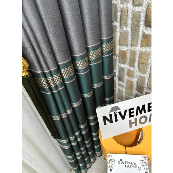 NİVEMESHOME MARVEL V-2537 1/3 SIK PİLELİ FON PERDE APM