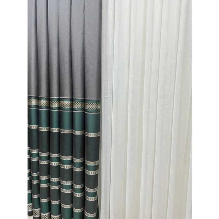 NİVEMESHOME MARVEL V-2537 1/3 SIK PİLELİ FON PERDE APM