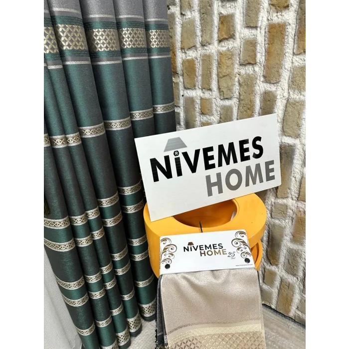 NİVEMESHOME MARVEL V-2537 1/3 SIK PİLELİ FON PERDE APM