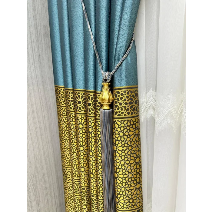 NİVEMESHOME BLUE-BEIGE MIX CORDLESS CEILING GATHERING BRACKET