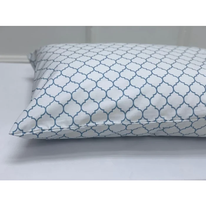 NIVEMESHOME FUNDA DE COJÍN AZUL CON DISEÑO GEOMÉTRICO PACK DE 2 50X70