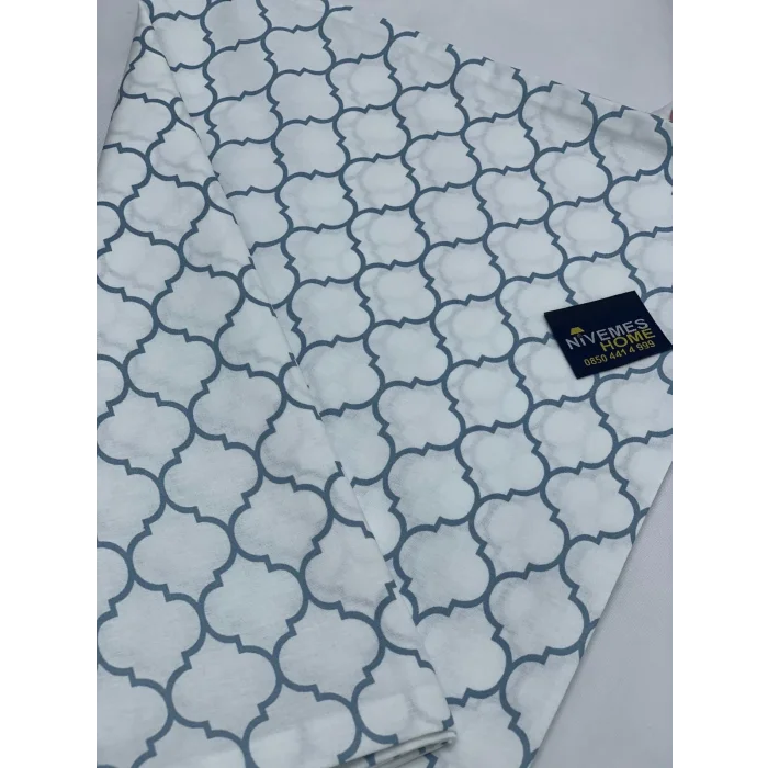 NIVEMESHOME FUNDA DE COJÍN AZUL CON DISEÑO GEOMÉTRICO PACK DE 2 50X70