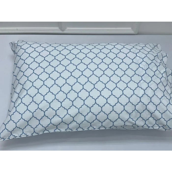 NIVEMESHOME FUNDA DE COJÍN AZUL CON DISEÑO GEOMÉTRICO PACK DE 2 50X70