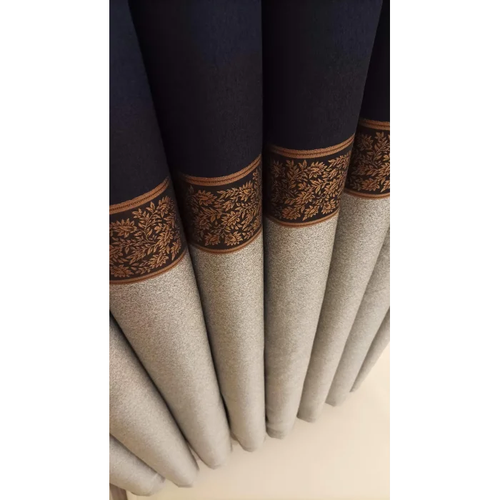 NİVEMESHOME META GRİ/BRONCE 1/3 RESISTENTE CORTINA DE FONDO DE PELO APRETADO