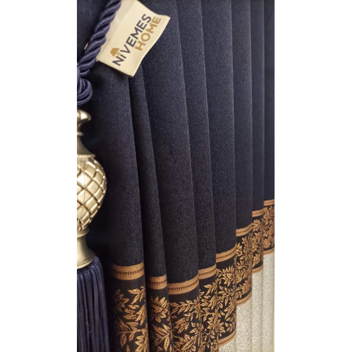 NİVEMESHOME META GRİ/BRONCE 1/3 RESISTENTE CORTINA DE FONDO DE PELO APRETADO