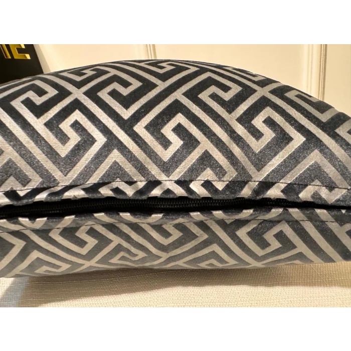 NİVEMESHOME MONET ZİGZAG FIBER FILLED PILLOW ANTHRACITE-GRAY 45 X 45