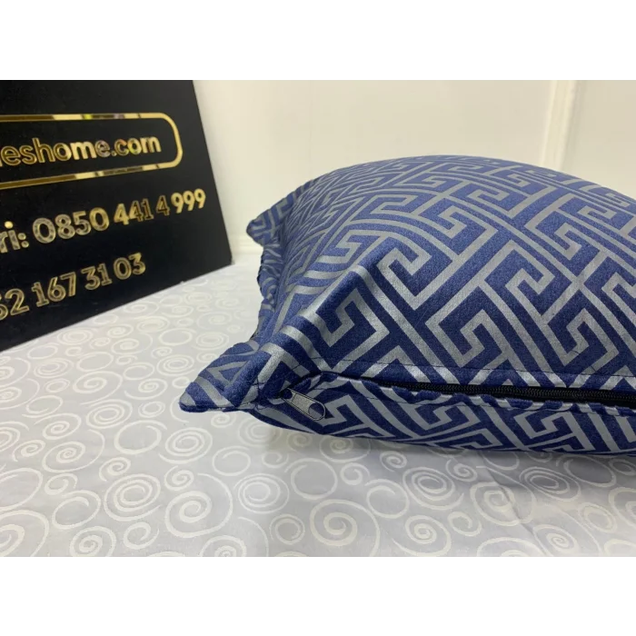 NİVEMESHOME MONET ЗИГЗАГ ПОДУШКА КРЫШКА СИНИЙ 45 X 45