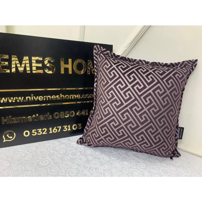 NİVEMESHOME MONET ЗИГЗАГ ПОДУШКА ЧЕХОЛ МЕРДИМ 45 X 45