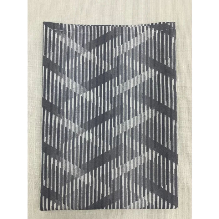 FUNDA DE COJÍN DE 2 PIEZAS CON DISEÑO DE LÍNEAS AZULES Y MORADAS 50X70 CON CIERRE