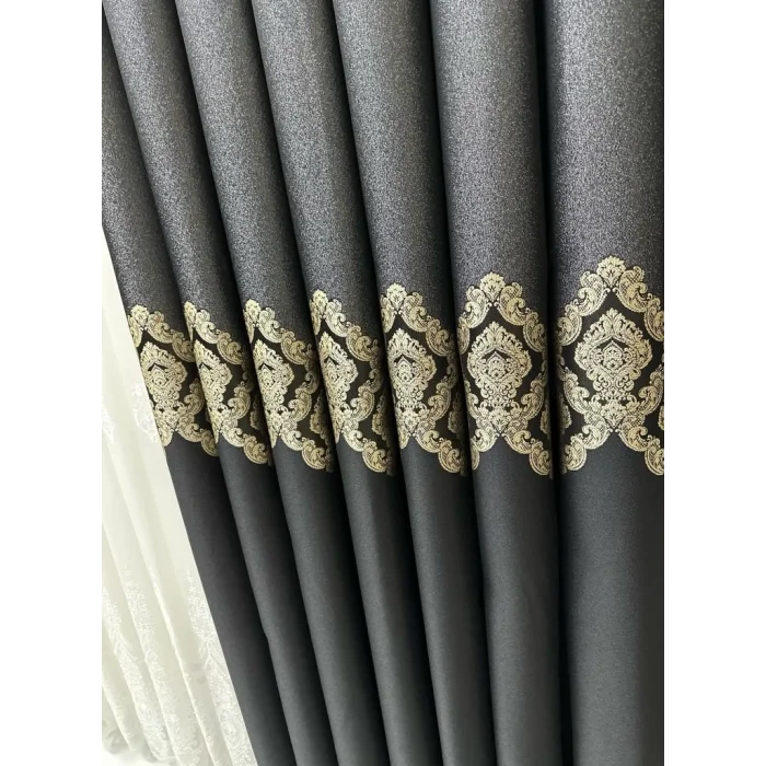 NİVEMESHOME PARLA V-932  1/3 SIK PİLELİ FON PERDE APM