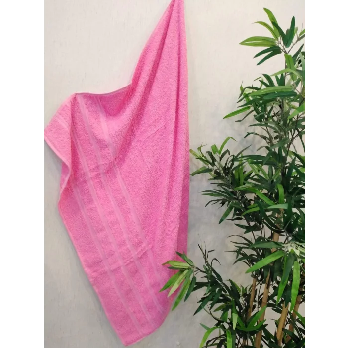 TOALLA DE BAÑO ROSA NIVEMESHOME CINAR