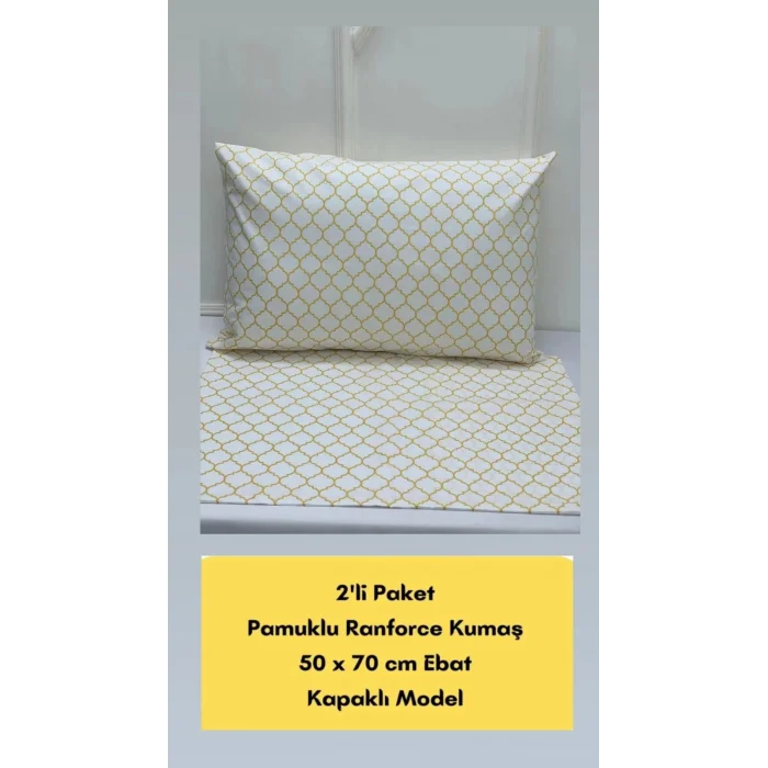 NIVEMESHOME FUNDA DE COJÍN AMARILLA CON DISEÑO GEOMÉTRICO JUEGO DE 2 50X70